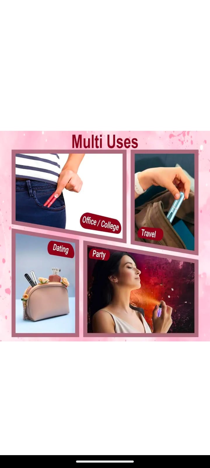 Refillable Perfume Travel Atomiser 5ml (buy1 get 1 free)
