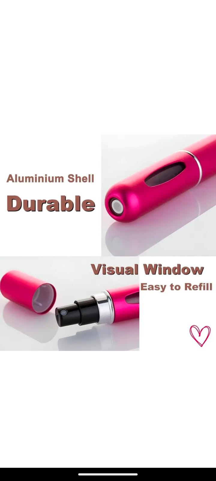 Refillable Perfume Travel Atomiser 5ml (buy1 get 1 free)